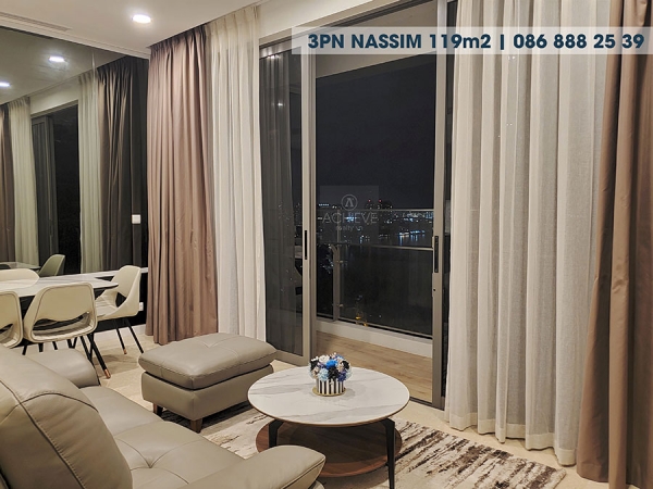 Bán 3 phòng ngủ Nassim Thảo Điền view sông 119m2 | Top những căn đẹp nhất Nassim Thảo Điền